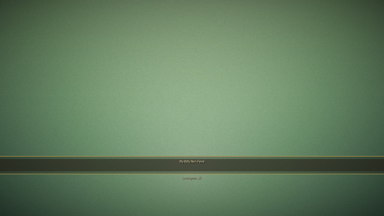 Itty Bitty Ren-Faire