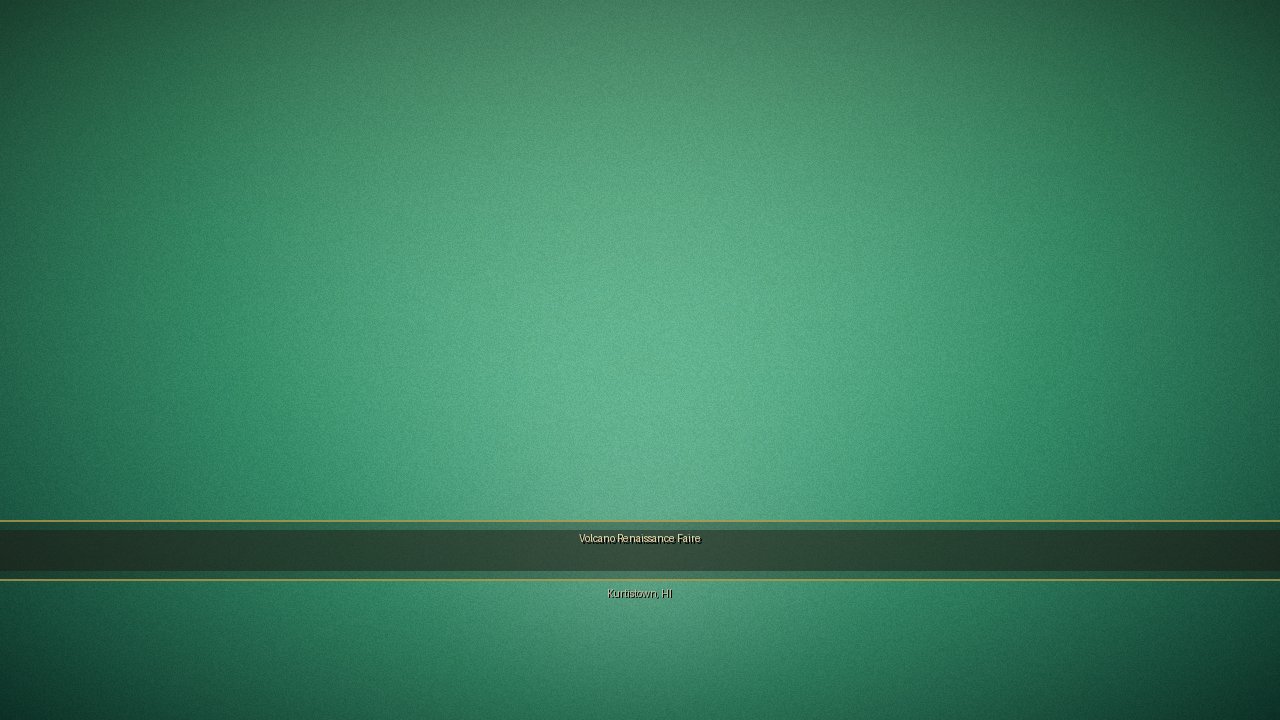 Volcano Renaissance Faire